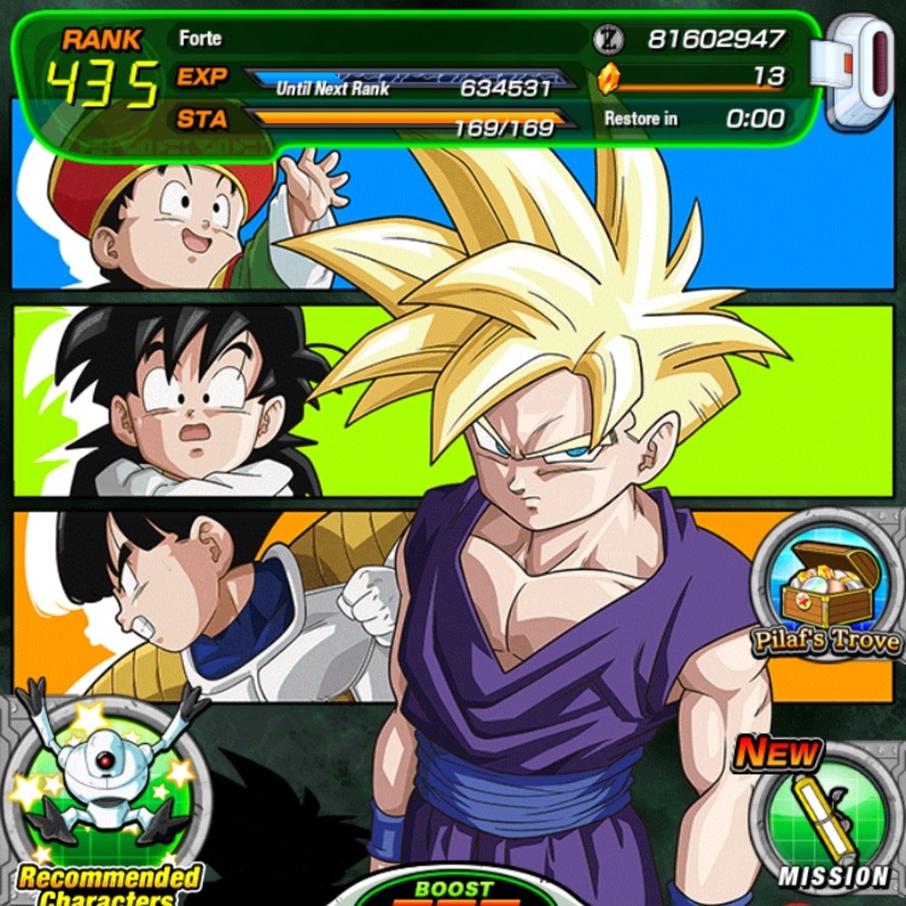 Dragon ballz dokkan battle account lvl 435